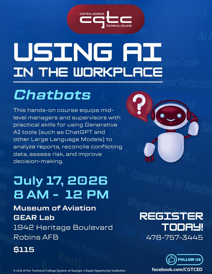 CGTC Presents: Using AI in the Workplace - Chatbots